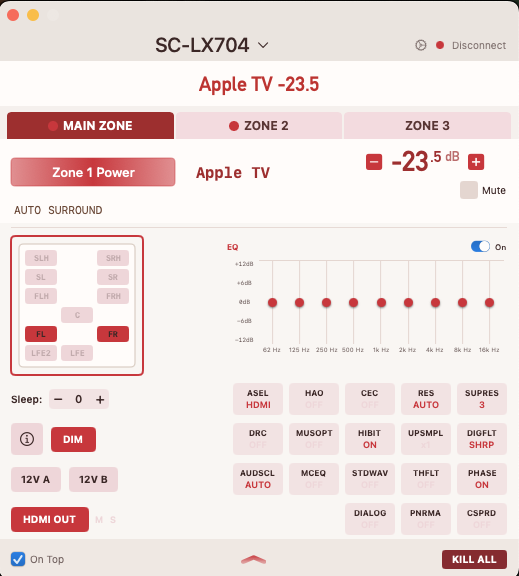 Expanded view, Ruby theme